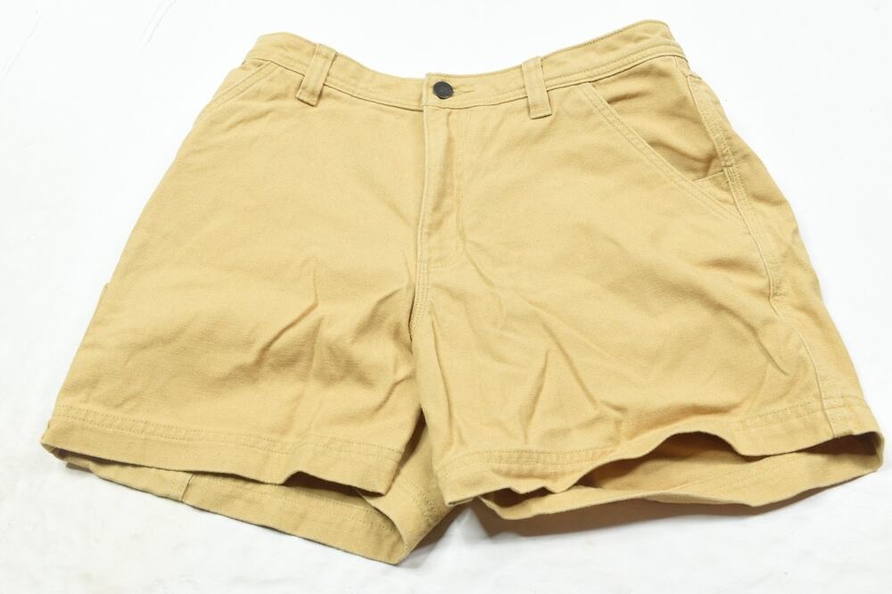Patagonia All Seasons Hemp Canvas Shorts Womens 8 Beige High Rise 5" Outdoors